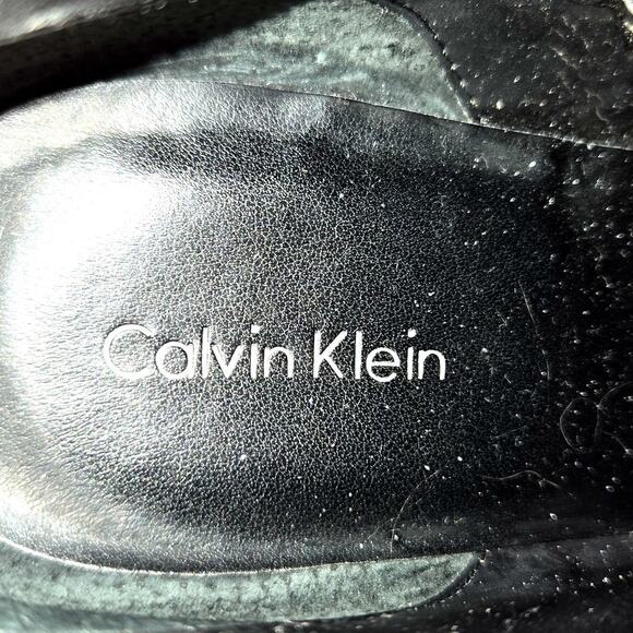 Calvin Klein 9 Black Women's Chelsea Ankle Boots 4 Inch Wedge Heel Shoe - Picture 9 of 11